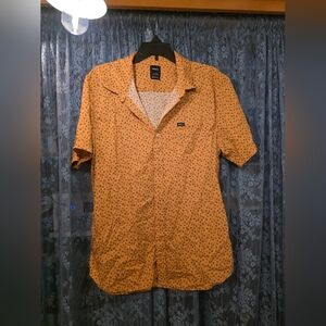 Mens Floral RVCA Button Down